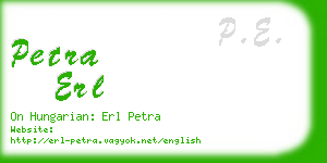 petra erl business card